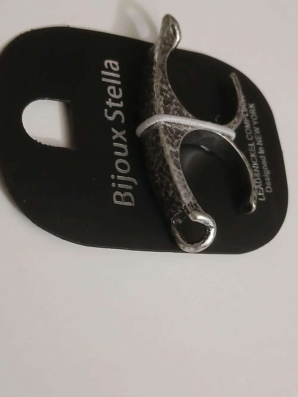 Silver Double-Finger Statement Ring
